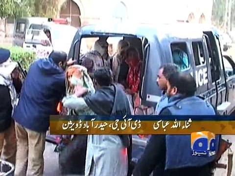 Mirpurkhas: Five Policemen martyred,Three Robbers Killed-10 Jan 2015