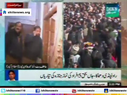 Funeral prayers of Millad un Nabi's Martyrs