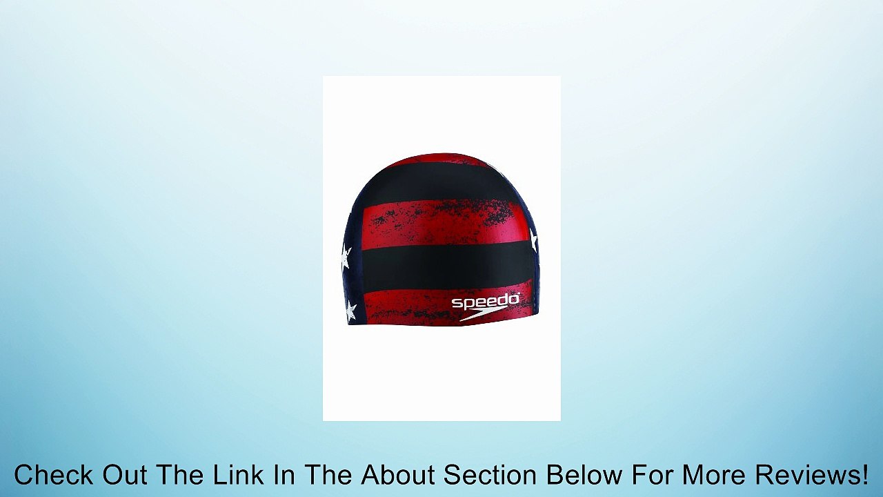 Team Speedo Distressed Flag Silicone Swim Cap Review
