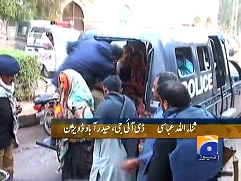 Mirpurkhas Five Policemen martyred,Three Robbers Killed-10 Jan 2015