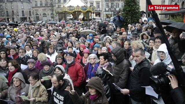 Quimper. Le chant pour Charlie Hebdo