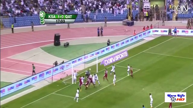 اهداف مباراة السعودية وقطر 1-2 - الاهداف كاملة (نهائى خليجى 22) HD