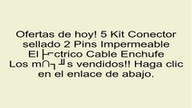 5 Kit Conector sellado 2 Pins Impermeable Eléctrico Cable Enchufe opiniones