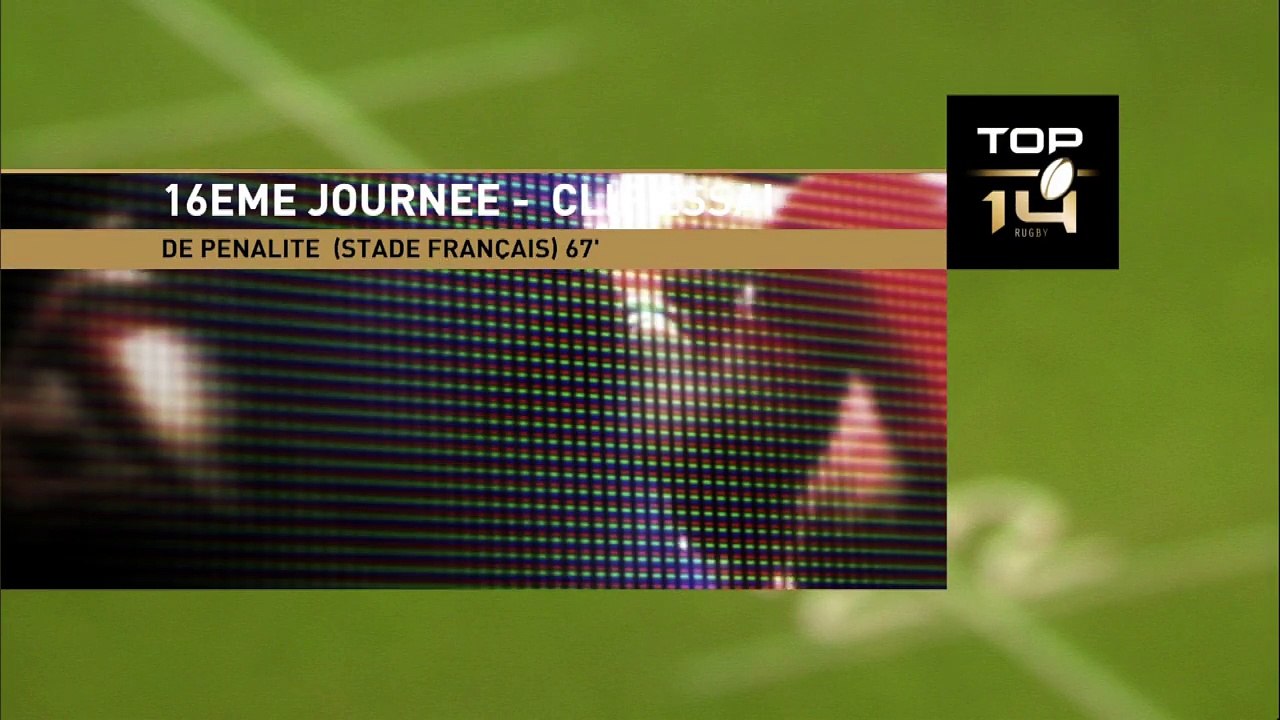 TOP14 - Stade Français-Castres: Essai de pénalité 2 (PAR) - J16 - Saison 2014/2015