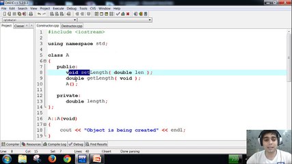 constructor and destructor in c++