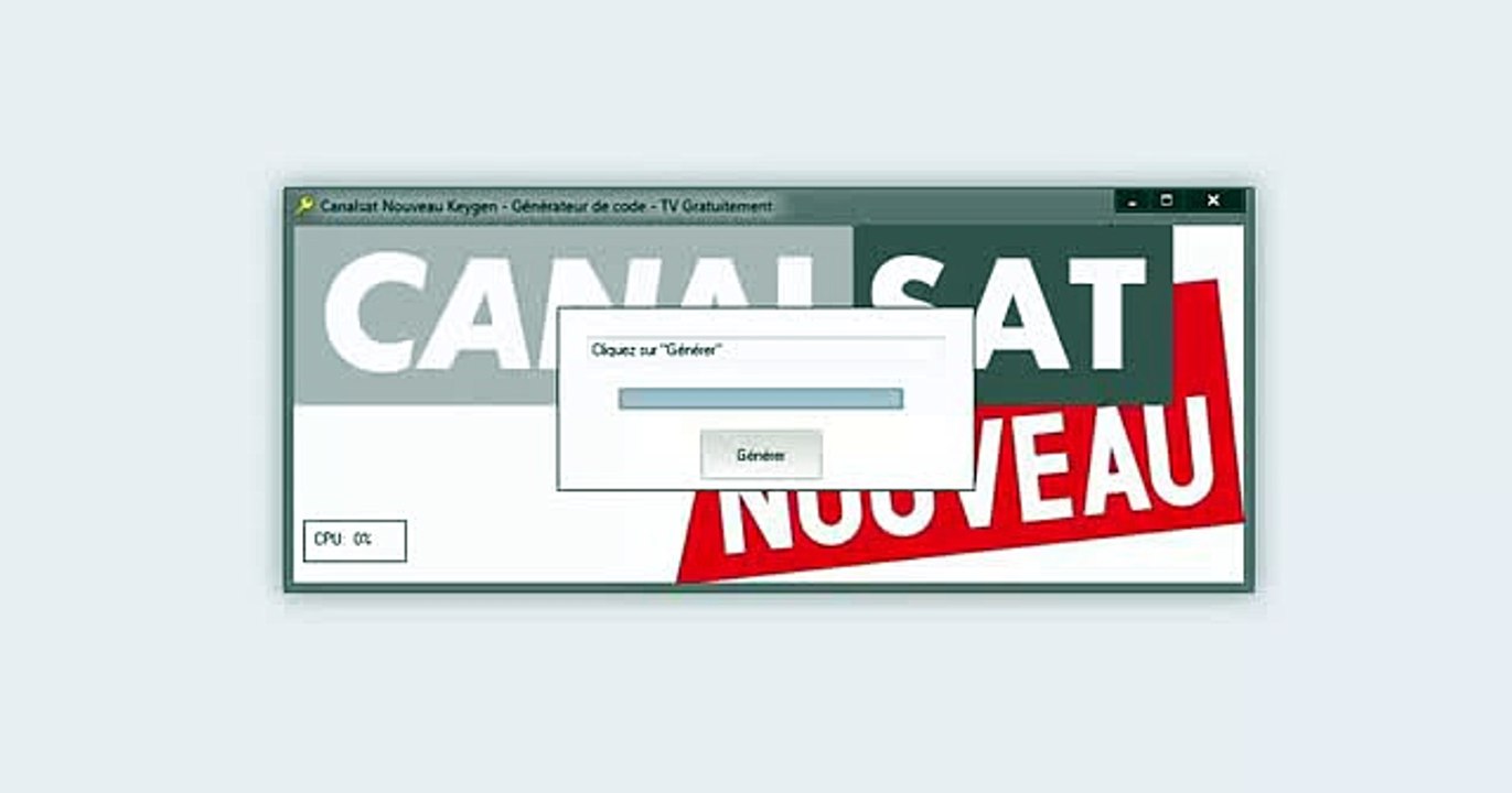 Canalsat Générateur de Code Gratuit ★2014★