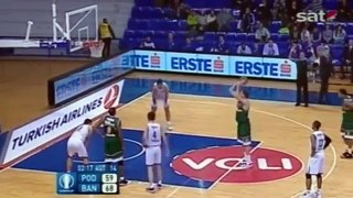 Eurocup basketball match player punches fan who ran into court