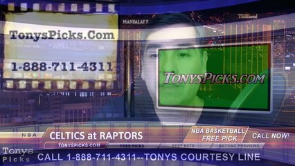 Toronto Raptors vs. Boston Celtics Free Pick Prediction NBA Pro Basketball Odds Preview 1-10-2015