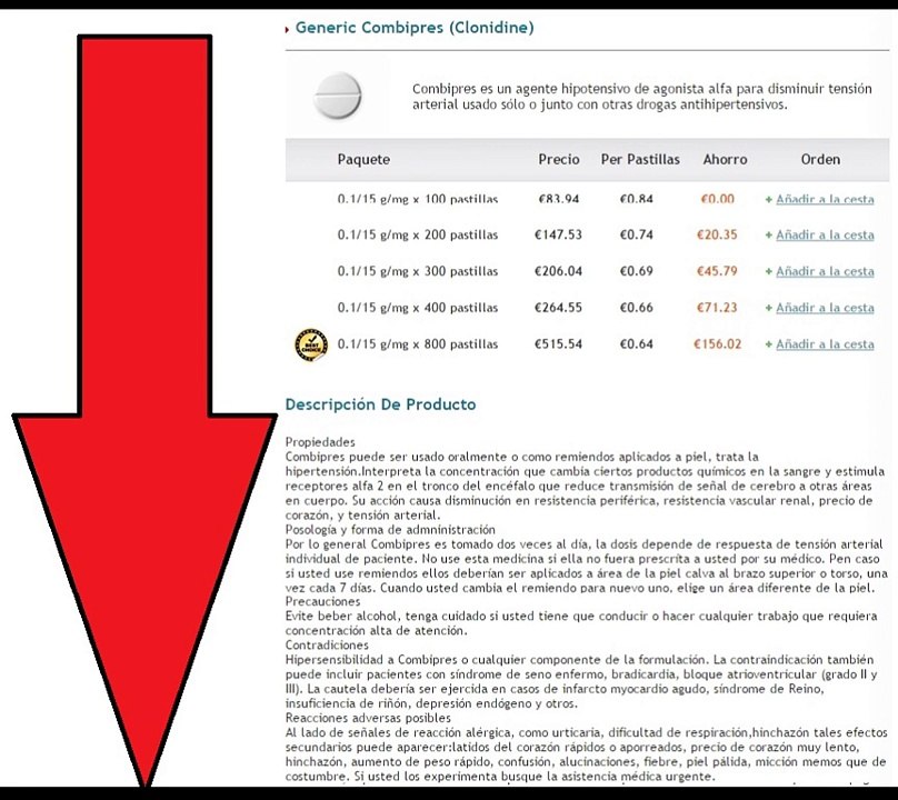 Donde comprar Combipres (Clonidine)