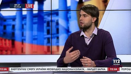 Андрій Волошин на каналі 112 - Ефір 10.01.2015