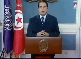 أحداث قامت بها عصابات ملثمة ليلا . أصدق كلمة لزين العابدين بن علي