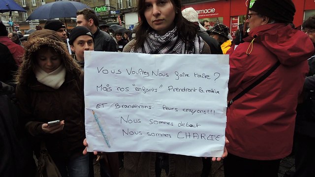 Marche silencieuse à Vire