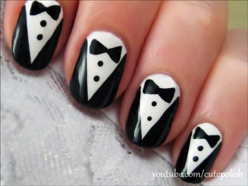 Tuxedo Nail Art