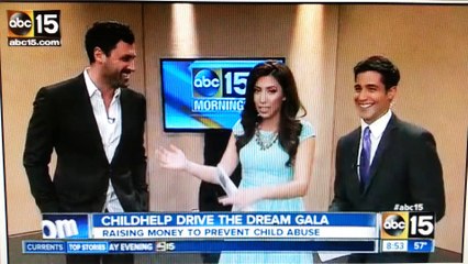 Maks on ABC15 talking about Childhelp