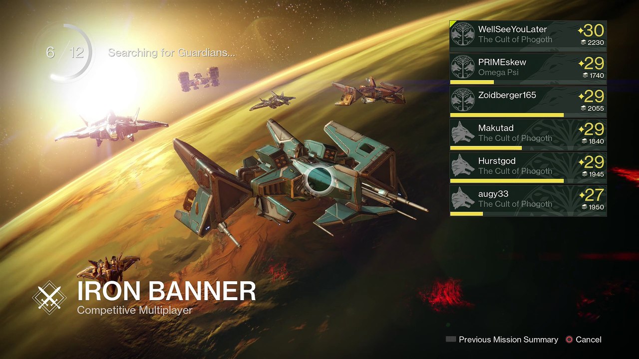 Destiny PS4 [Gjallarhorn] Competitive Part 433 - Iron Banner (Firebase Delphi, Mars) [With Commentary]