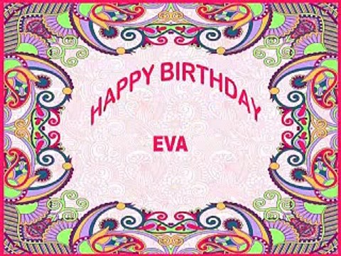 Eva Birthday Postcards Postales - Happy Birthday