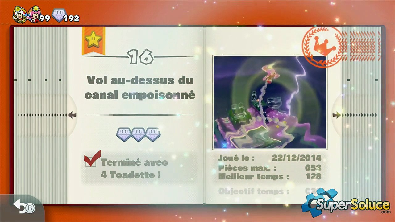 Captain Toad : L’Objectif Temps de Vol au-dessus du canal empoisonné