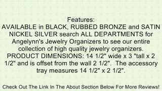 Wall Necklace Holder Jewelry Organizer Closet Storage Display Hooks - Schelon Necklace Rack (Bronze) Review