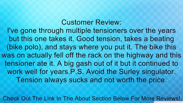 4-Jeri SS chain tensioner, black Review