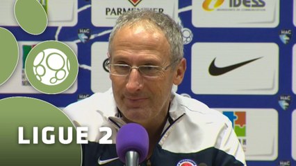 Conférence de presse Havre AC - Châteauroux (1-1) : Thierry GOUDET (HAC) - Pascal GASTIEN (LBC) - 2014/2015