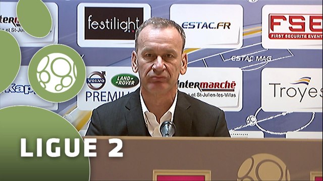 Conférence de presse ESTAC Troyes - Stade Brestois 29 (1-0) : Jean-Marc FURLAN (ESTAC) - Alex DUPONT (SB29) - 2014/2015