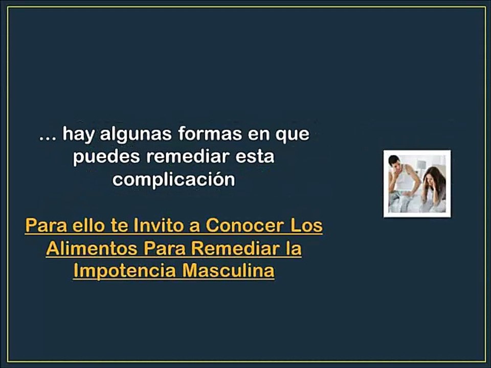 Alimentos Para La Impotencia Masculina - Evitar Disfuncion Erectil