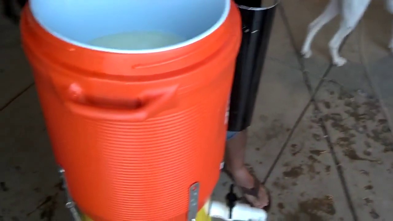 Giant Homemade Redneck Margarita Machine Using Garbage Disposal Is