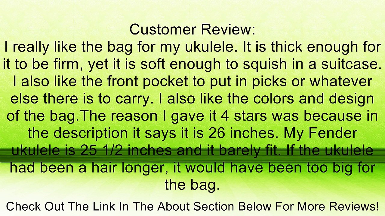 Lanikai TB-C Gig Bag for Concert Ukulele Review