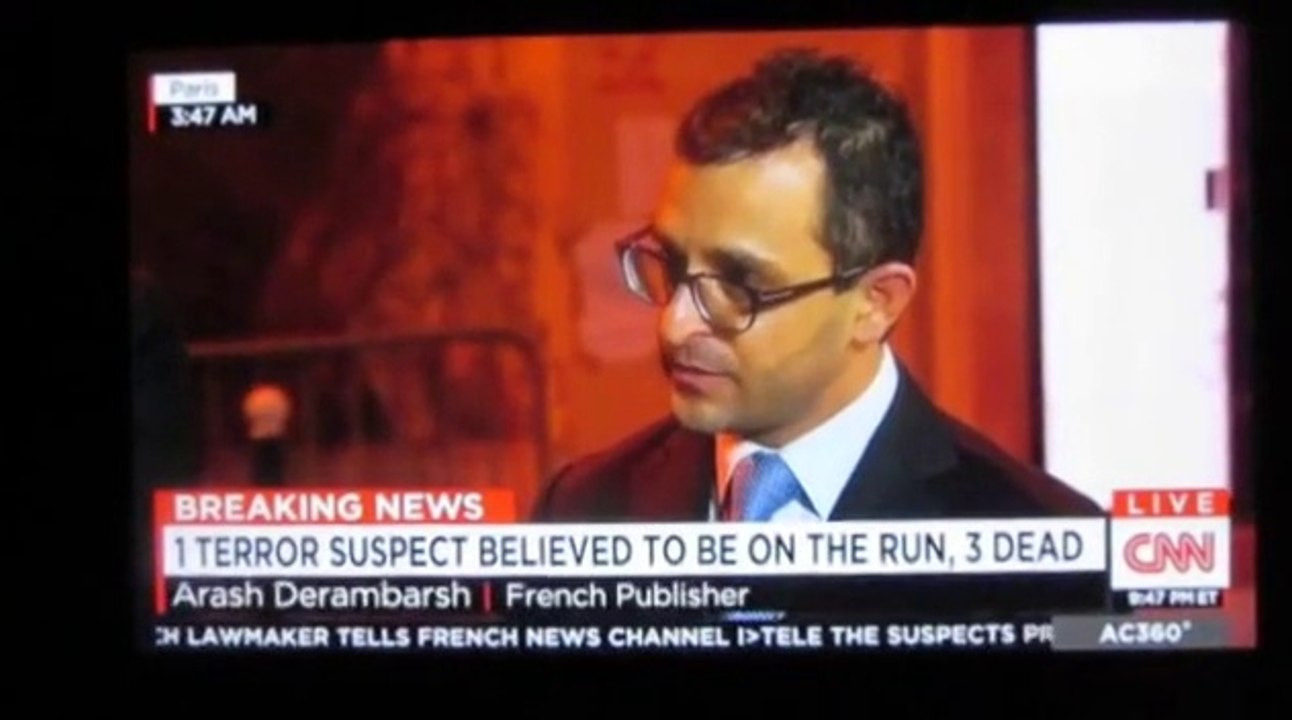 Interview de Arash Derambarsh avec Anderson Cooper sur CNN