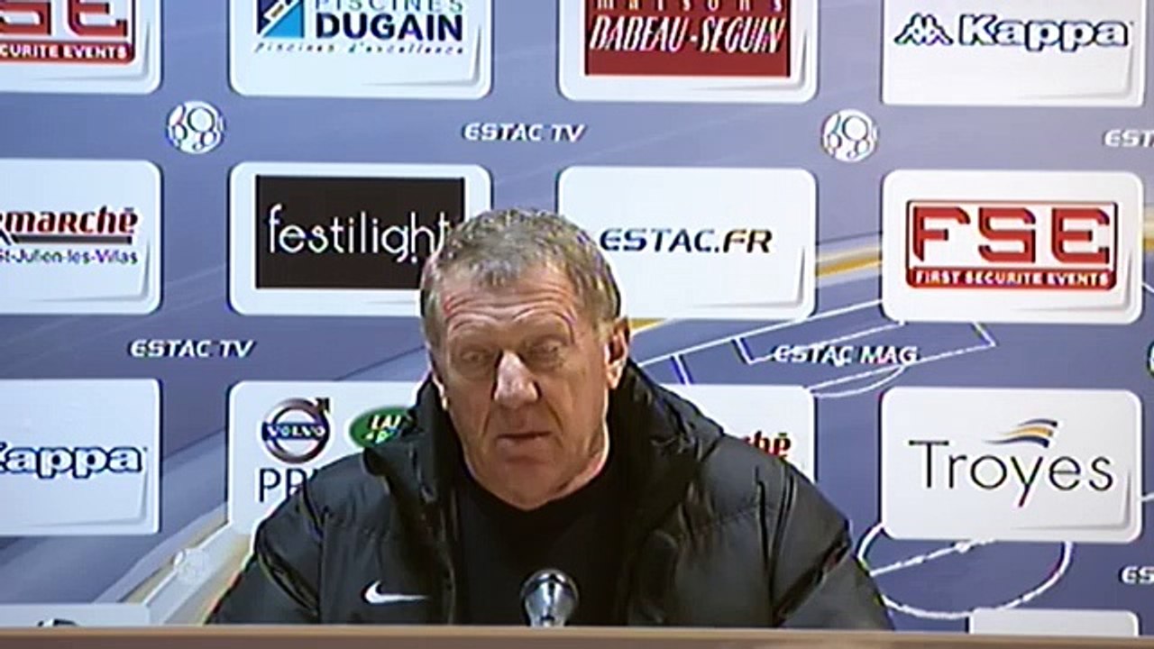 Réaction d'Alex Dupont après ESTAC Troyes - Stade Brestois 29