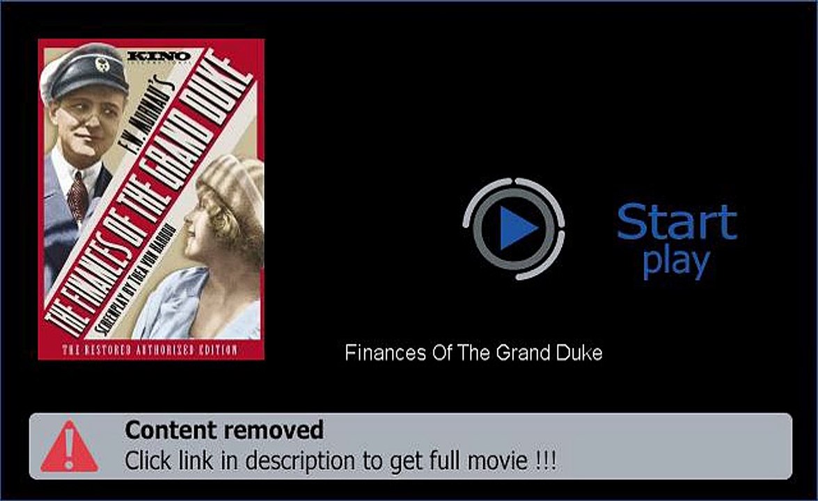 Download Finances Of The Grand Duke In HD, DivX, DVD, Ipod Formats