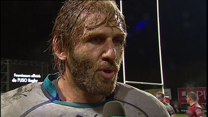 TOP14 - Oyonnax-Montpellier: Interview Thibault Privat (MON) - J16 - Saison 2014/2015