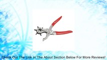 Red Plastic Coated Handle Pliers Belt Leather Hole Punch Review