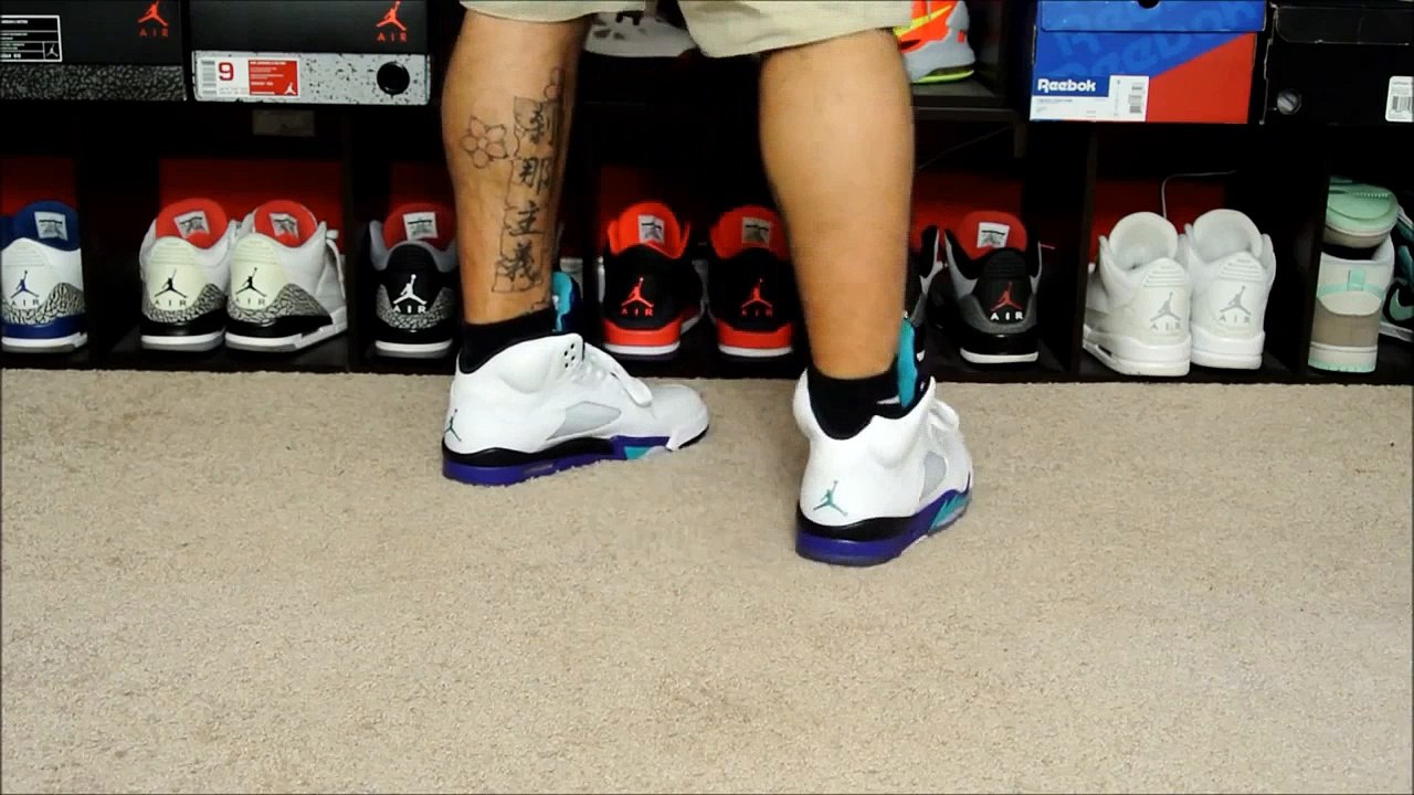 2013 Air Jordan 5 Retro Grape unboxing&On Foot review