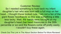 5 pack rose flower headbands for girls, babies, toddler & child Review