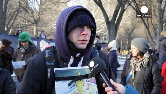 У Нью-Йорку зібрались на акцію солідарності із Францією