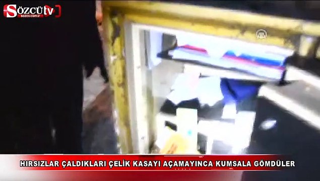 Açamayınca kumsala gömdüler