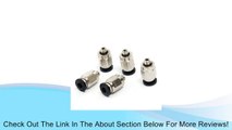 Air Pneumatic Tube 4mm Push in Connector Fittings 5 Pcs Review