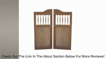 Custom Made Solid Oak Western Swinging Cafe Doors / Saloon Doors with Hardware Fits Any 24