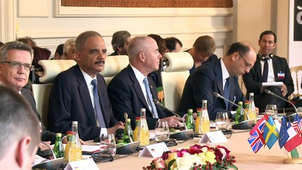 Réunion internationale sur le terrorisme place Beauvau