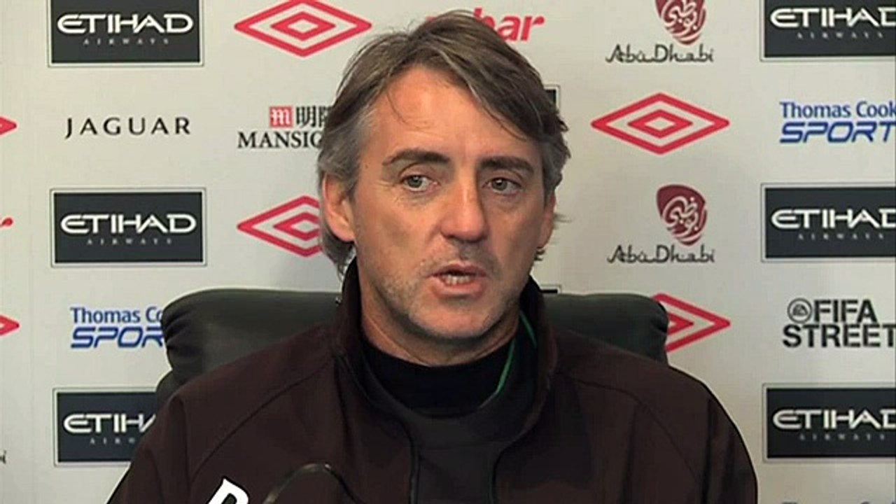 Manchester City v Bolton - Mancini talks Tevez, Balotelli and Bolton