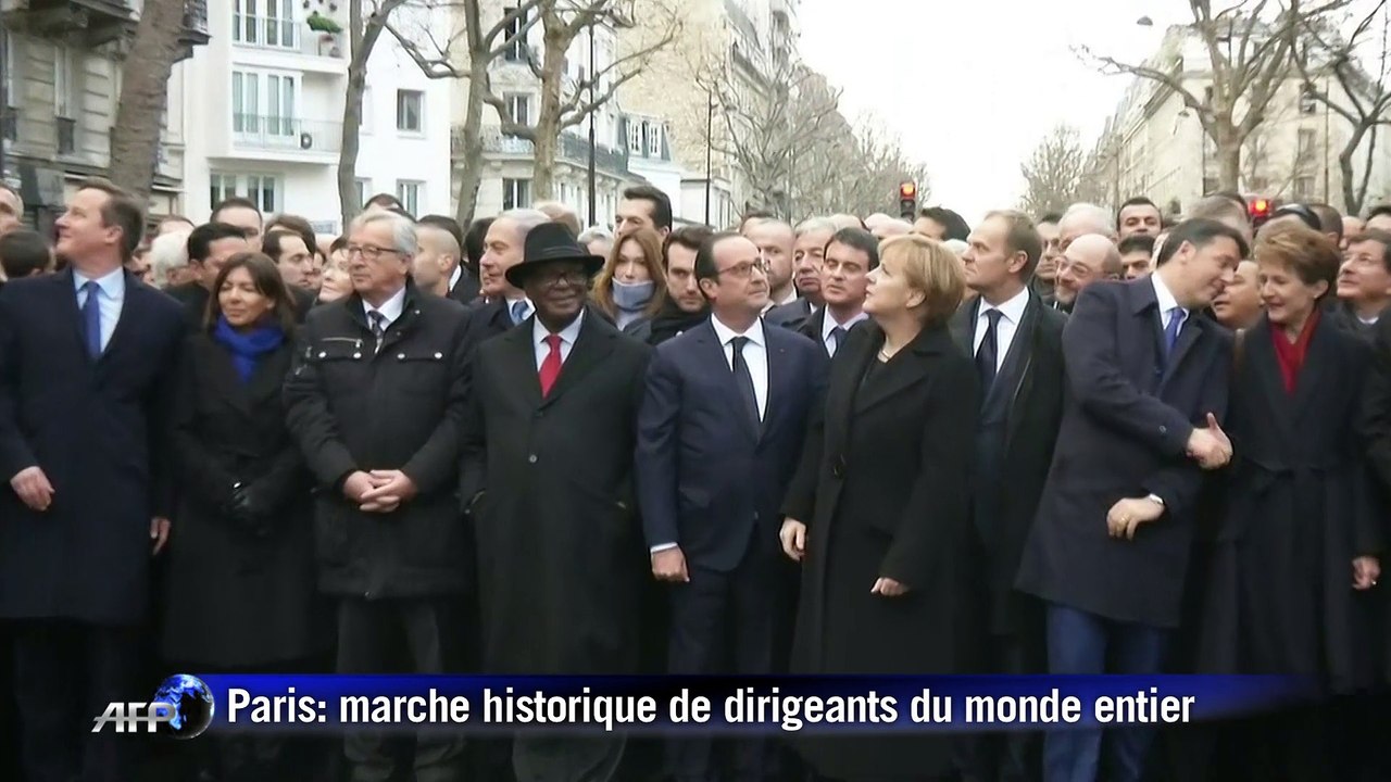 "Charlie Hebdo" : la marche des dirigeants politiques
