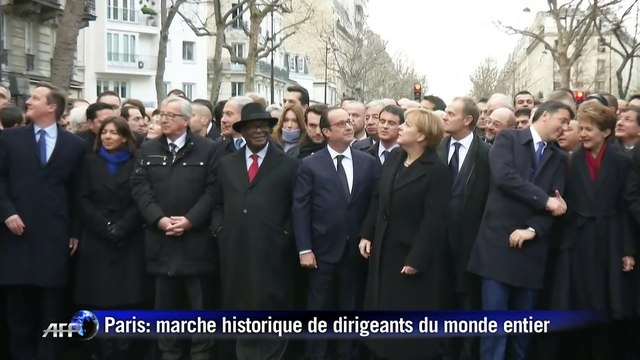 Charlie Hebdo : la marche des dirigeants politiques