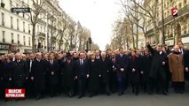 Le cortège des chefs d’Etat à Paris