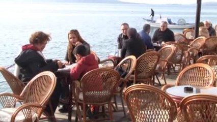 Edremit Körfezi'nde Kış Ortasında Ilıman Hava