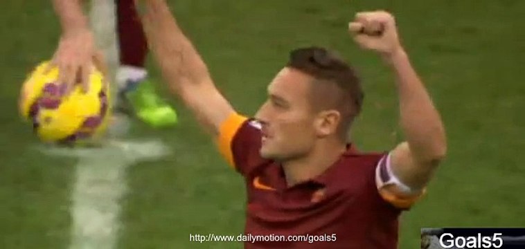 Francesco Totti Goal AS Roma 1 - 2 Lazio Seria A 11-1-2015