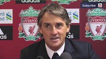 Liverpool 1-1 Manchester City - Mancini happy with a draw