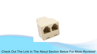 RJ11 4 Pins Female 1 to 2 Telephone Splitter Connector Adapter Review