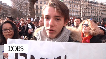 La marche républicaine, le premier défilé de leur vie