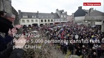 Pont-l'Abbé. Plus de 5.000 personnes dans les rues pour Charlie